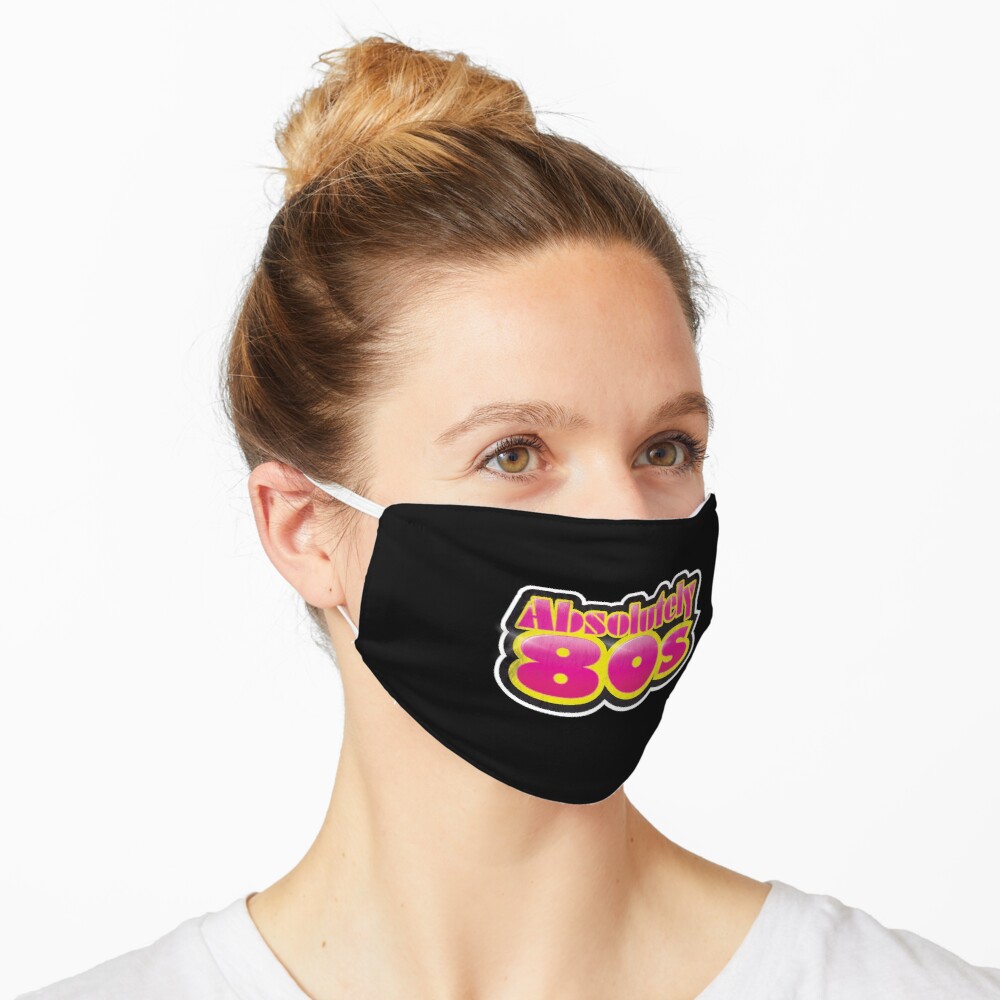 Absolutely 80s black face mask