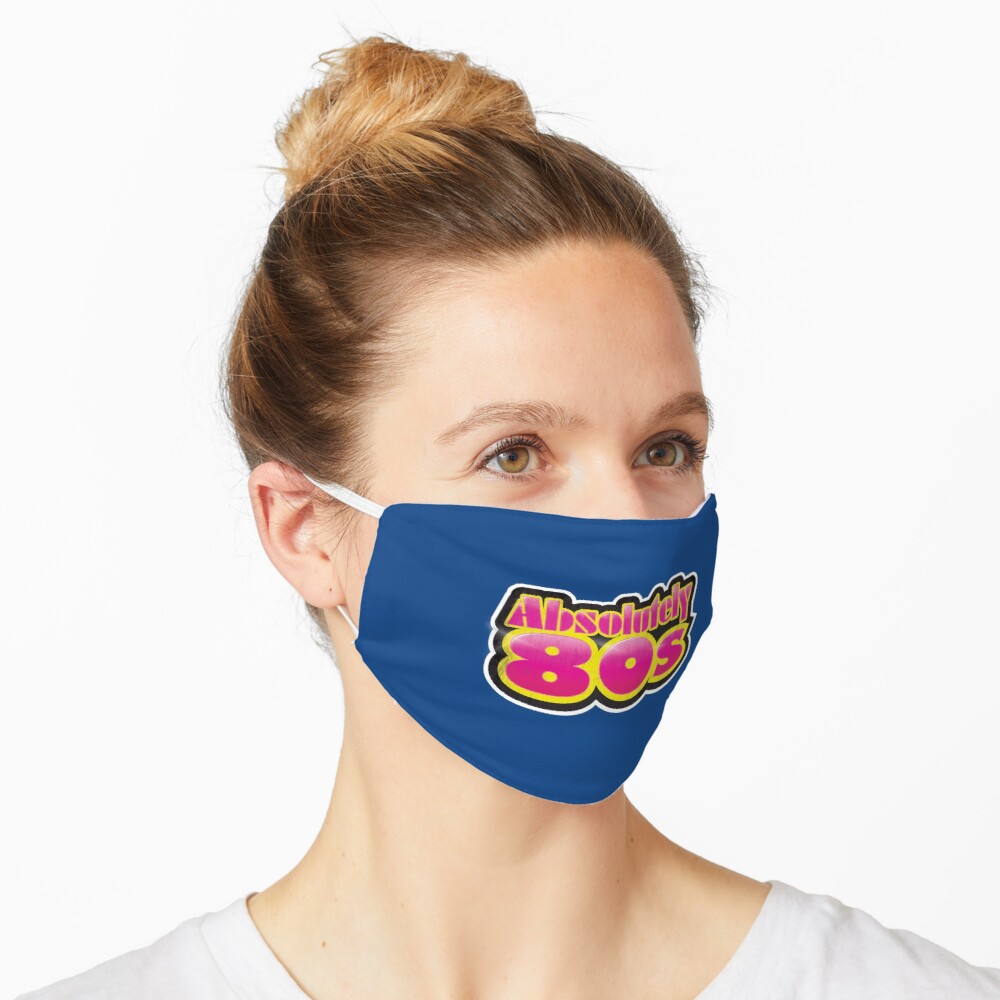 Absolutely 80s dark blue face mask