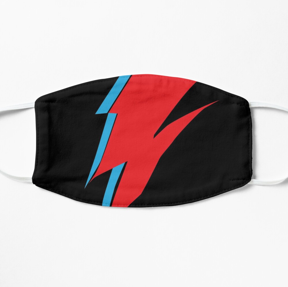 David Bowie lighting bolt face mask
