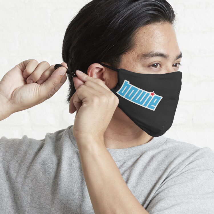 David Bowie Starman blue face mask