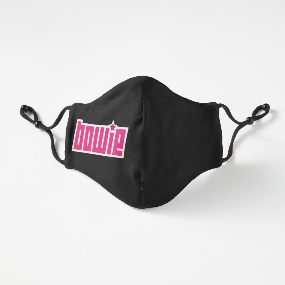 David Bowie Starman pink face mask