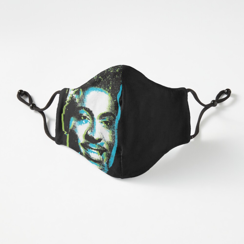 Little Richard green and blue face mask