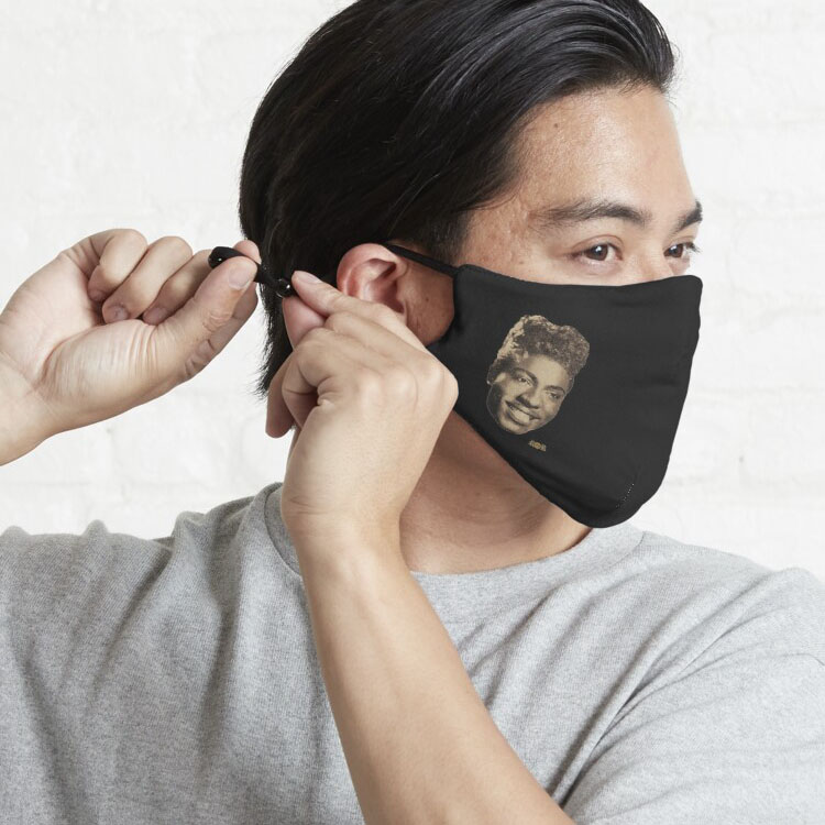Little Richard sepia headshot mask